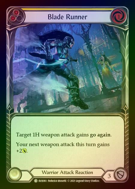 【RF】[Warrior] Blade Runner [EVR061-C] (yellow) Rainbow Foil