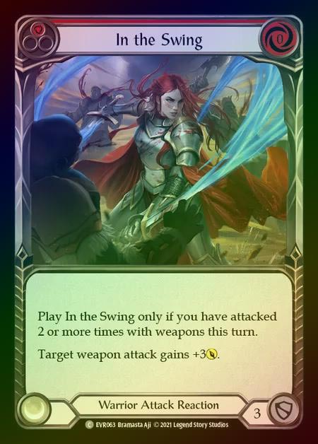 【RF】[Warrior] In the Swing [EVR063-C] (red) Rainbow Foil