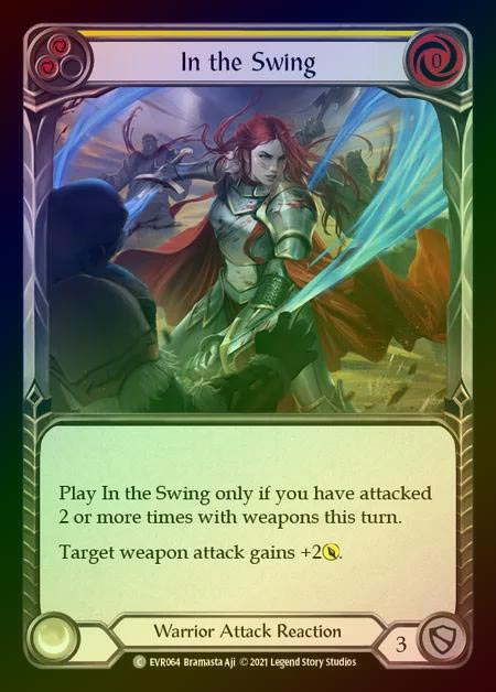 【RF】[Warrior] In the Swing [EVR064-C] (yellow) Rainbow Foil