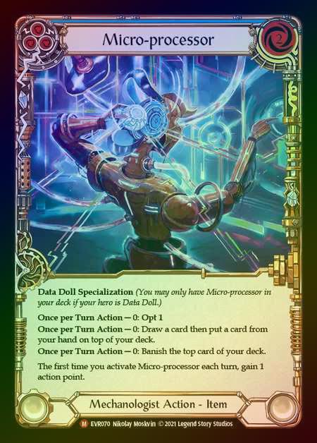 【RF】[Mechanologist] Micro-processor [EVR070-M] Rainbow Foil