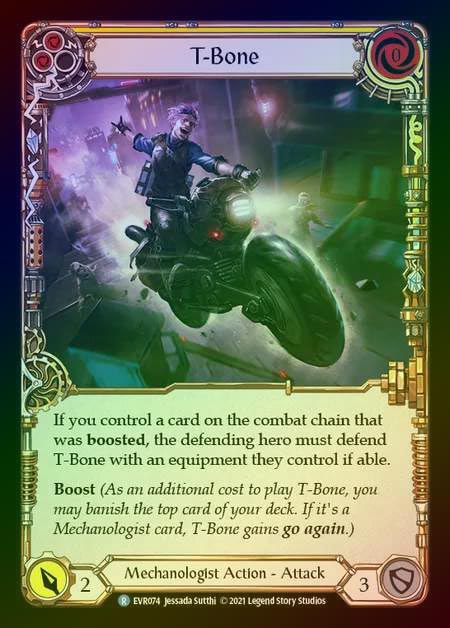 【RF】[Mechanologist] T-Bone [EVR074-R] (yellow) Rainbow Foil