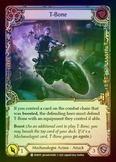【RF】[Mechanologist] T-Bone [EVR075-R] (blue) Rainbow Foil