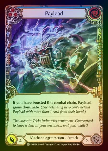 【RF】[Mechanologist] Payload [EVR078-C] (blue) Rainbow Foil
