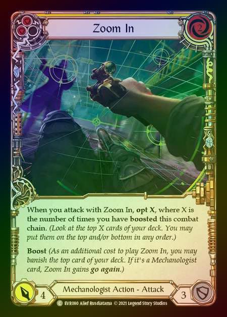 【RF】[Mechanologist] Zoom In [EVR080-C] (yellow) Rainbow Foil