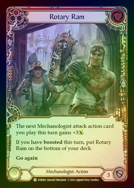 【RF】[Mechanologist] Rotary Ram [EVR082-C] (red) Rainbow Foil