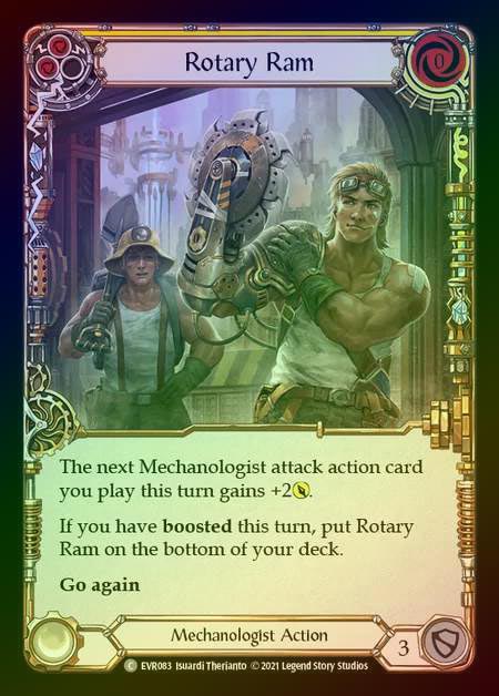 【RF】[Mechanologist] Rotary Ram [EVR083-C] (yellow) Rainbow Foil