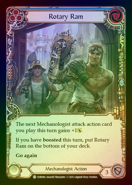 【RF】[Mechanologist] Rotary Ram [EVR084-C] (blue) Rainbow Foil