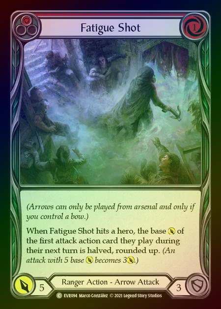 【RF】[Ranger] Fatigue Shot [EVR094-C] (red) Rainbow Foil