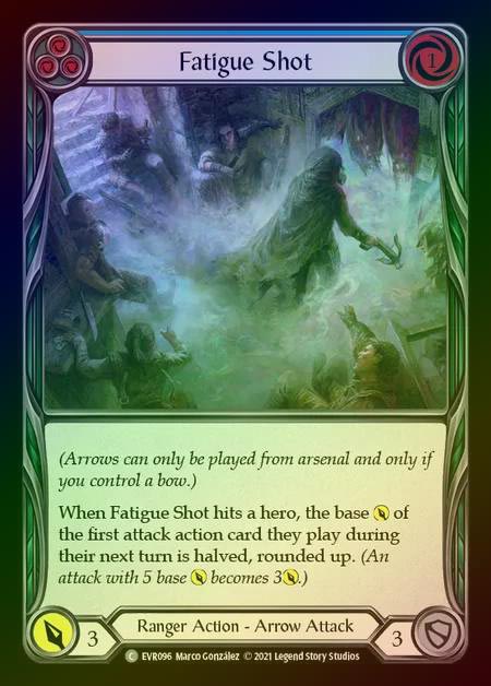 【RF】[Ranger] Fatigue Shot [EVR096-C] (blue) Rainbow Foil