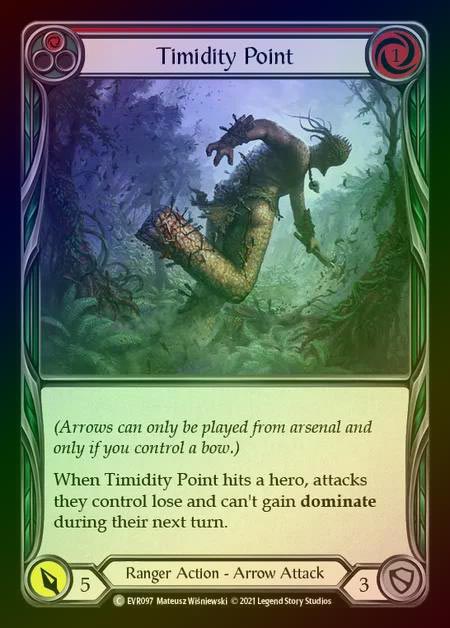 【RF】[Ranger] Timidity Point [EVR097-C] (red) Rainbow Foil