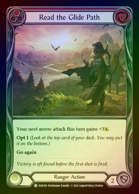 【RF】[Ranger] Read the Glide Path [EVR100-C] (red) Rainbow Foil