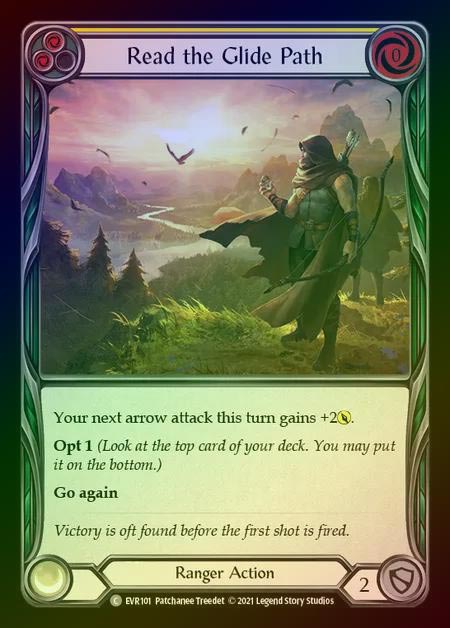 【RF】[Ranger] Read the Glide Path [EVR101-C] (yellow) Rainbow Foil