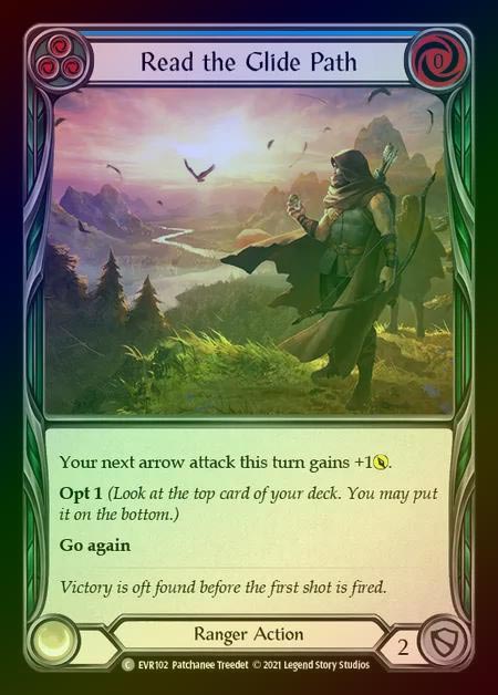 【RF】[Ranger] Read the Glide Path [EVR102-C] (blue) Rainbow Foil