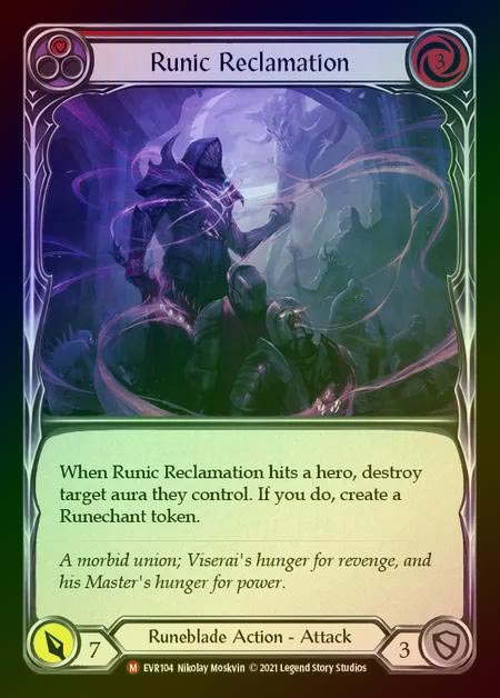 【RF】[Runeblade] Runic Reclamation [EVR104-M] Rainbow Foil