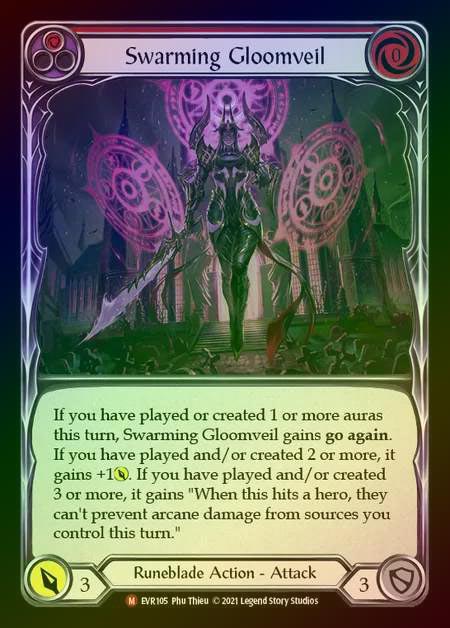 【RF】[Runeblade] Swarming Gloomveil [EVR105-M] Rainbow Foil