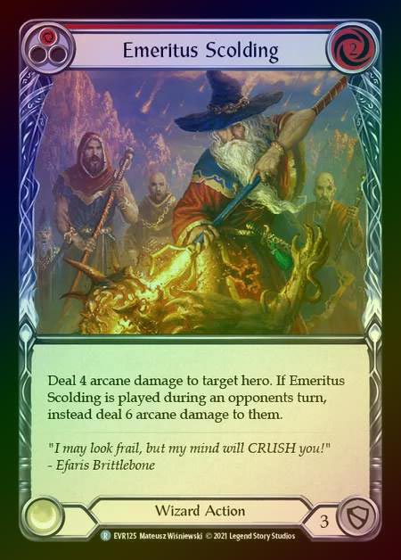 【RF】[Wizard] Emeritus Scolding [EVR125-R] (red) Rainbow Foil