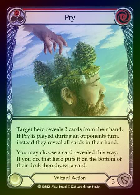 【RF】[Wizard] Pry [EVR128-C] (red) Rainbow Foil