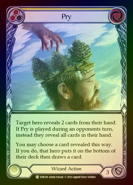 【RF】[Wizard] Pry [EVR129-C] (yellow) Rainbow Foil