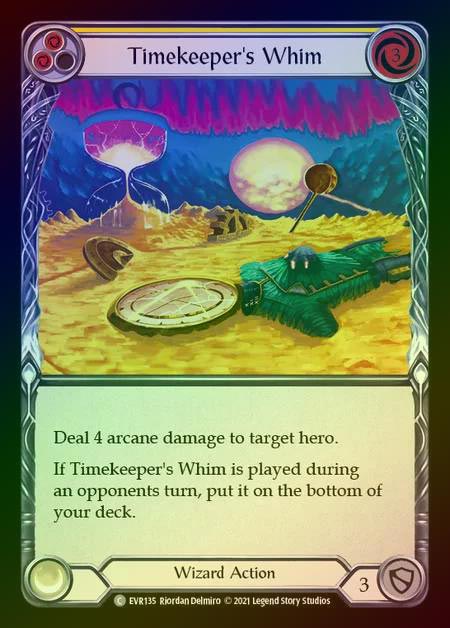 【RF】[Wizard] Timekeeper's Whim [EVR135-C] (yellow) Rainbow Foil