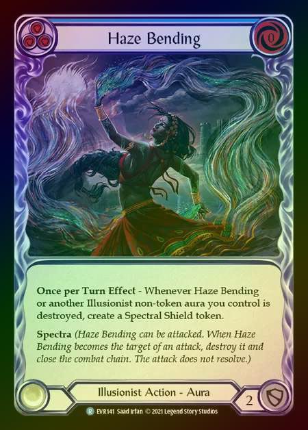 【RF】[Illusionist] Haze Bending [EVR141-R] (blue) Rainbow Foil