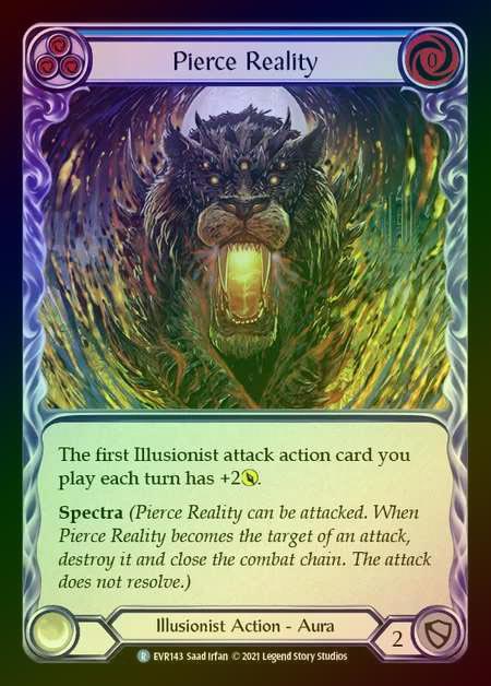 【RF】[Illusionist] Pierce Reality [EVR143-R] (blue) Rainbow Foil