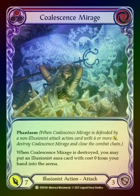 【RF】[Illusionist] Coalescence Mirage [EVR144-C] (red) Rainbow Foil