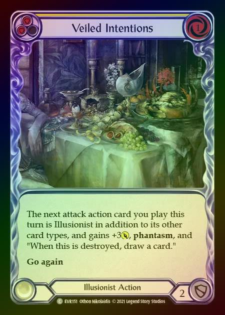 【RF】[Illusionist] Veiled Intentions [EVR151-C] (yellow) Rainbow Foil
