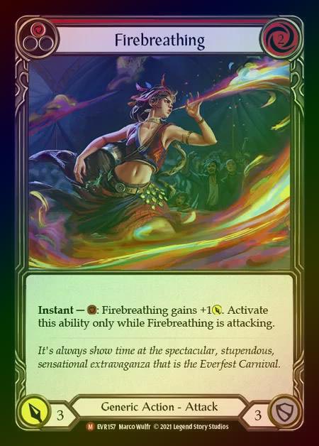 【RF】[Generic] Firebreathing [EVR157-M] Rainbow Foil