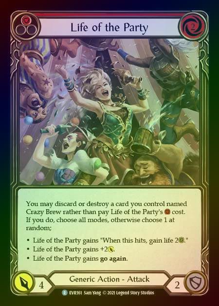 【RF】[Generic] Life of the Party [EVR161-R] (red) Rainbow Foil