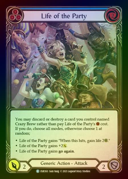 【RF】[Generic] Life of the Party [EVR163-R] (blue) Rainbow Foil