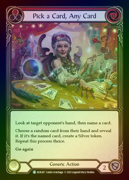 【RF】[Generic] Pick a Card, Any Card [EVR167-R] (red) Rainbow Foil
