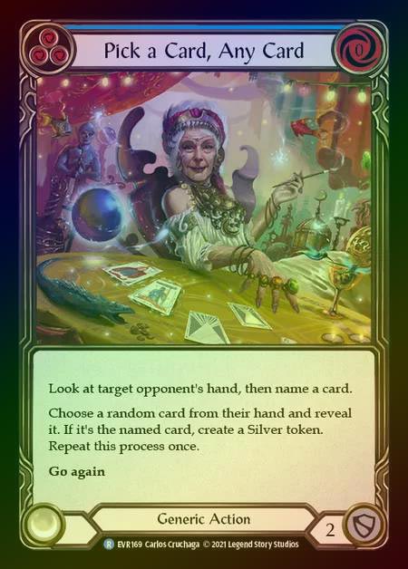 【RF】[Generic] Pick a Card, Any Card [EVR169-R] (blue) Rainbow Foil
