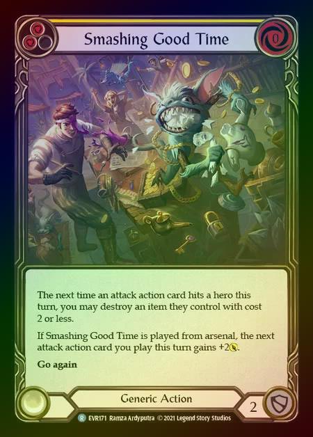 【RF】[Generic] Smashing Good Time [EVR171-R] (yellow) Rainbow Foil