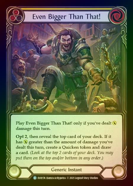 【RF】[Generic] Even Bigger Than That! [EVR174-R] (yellow) Rainbow Foil
