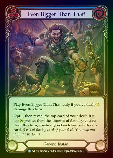 【RF】[Generic] Even Bigger Than That! [EVR175-R] (blue) Rainbow Foil