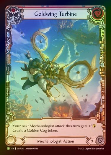 【RF】[Mechanologist] Goldwing Turbine (Extended Art) (red) [GEM043-P]