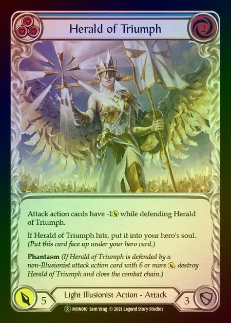 【RF】[Light Illusionist] Herald of Triumph [UL-MON010-R] (blue) Rainbow Foil