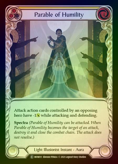 【RF】[Light Illusionist] Parable of Humility [UL-MON011-R] (yellow) Rainbow Foil
