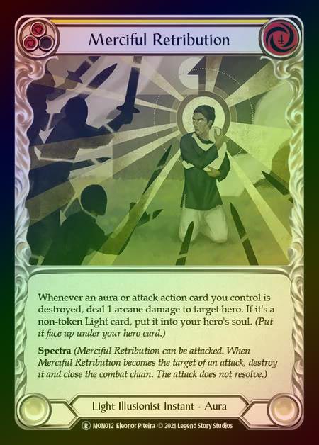 【RF】[Light Illusionist] Merciful Retribution [UL-MON012-R] (yellow) Rainbow Foil