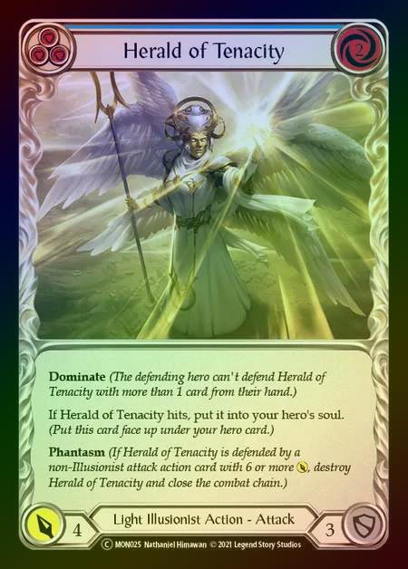 【RF】[Light Illusionist] Herald of Tenacity [UL-MON025-C] (blue) Rainbow Foil