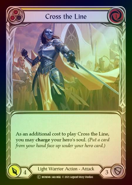 【RF】[Light Warrior] Cross the Line [UL-MON046-C] (yellow) Rainbow Foil