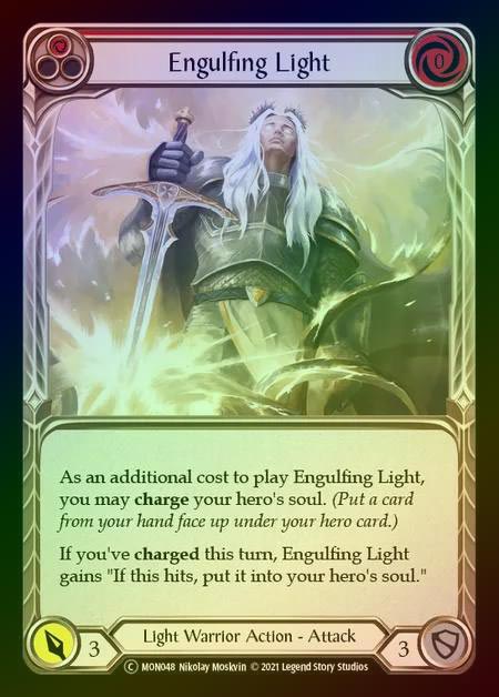 【RF】[Light Warrior] Engulfing Light [UL-MON048-C] (red) Rainbow Foil