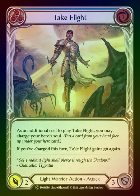 【RF】[Light Warrior] Take Flight [UL-MON056-C] (blue) Rainbow Foil