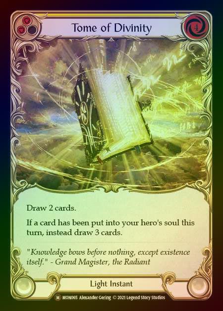 【RF】[Light] Tome of Divinity [UL-MON065-M] Rainbow Foil