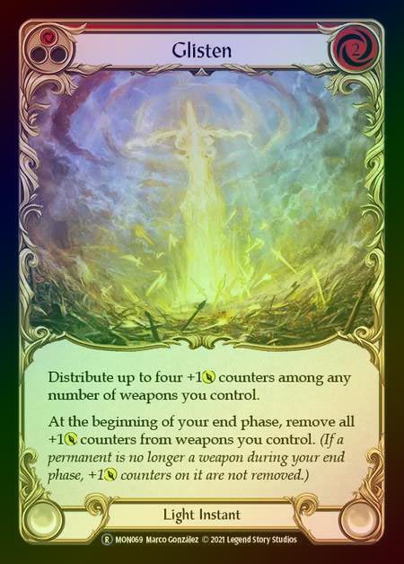 【RF】[Light] Glisten [UL-MON069-R] (red) Rainbow Foil