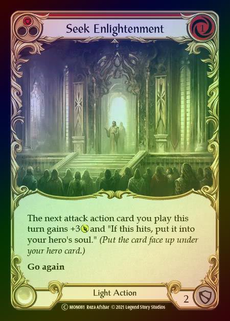 【RF】[Light] Seek Enlightenment [UL-MON081-C] (red) Rainbow Foil