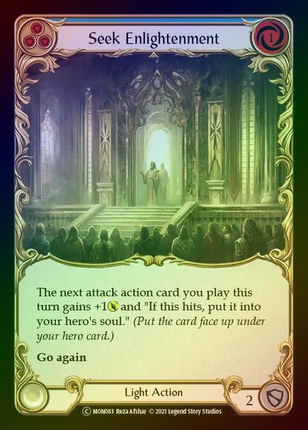 【RF】[Light] Seek Enlightenment [UL-MON083-C] (blue) Rainbow Foil