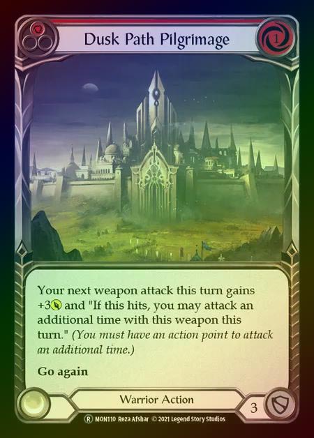 【RF】[Warrior] Dusk Path Pilgrimage [UL-MON110-R] (red) Rainbow Foil