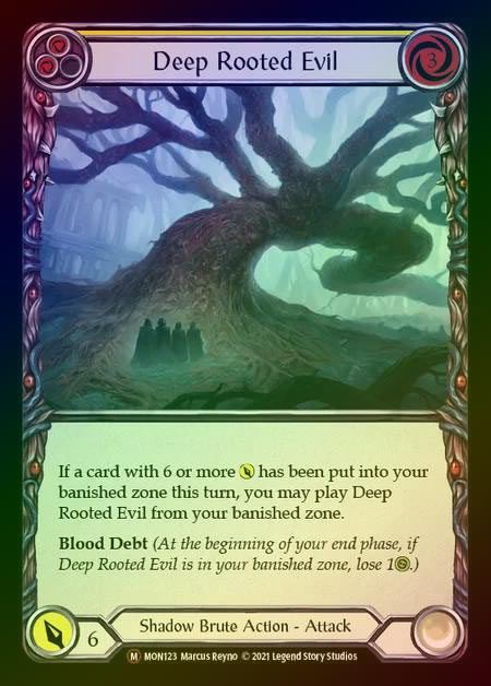 【RF】[Shadow Brute] Deep Rooted Evil [UL-MON123-M] Rainbow Foil