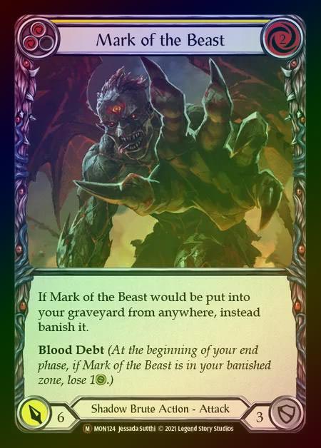 【RF】[Shadow Brute] Mark of the Beast [UL-MON124-M] Rainbow Foil